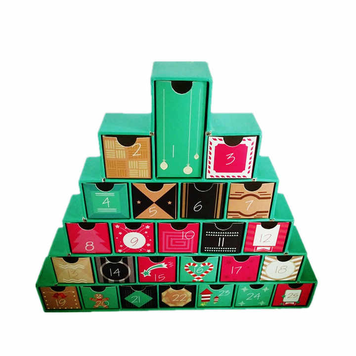 Handmade Christmas Countdown Day Boxes