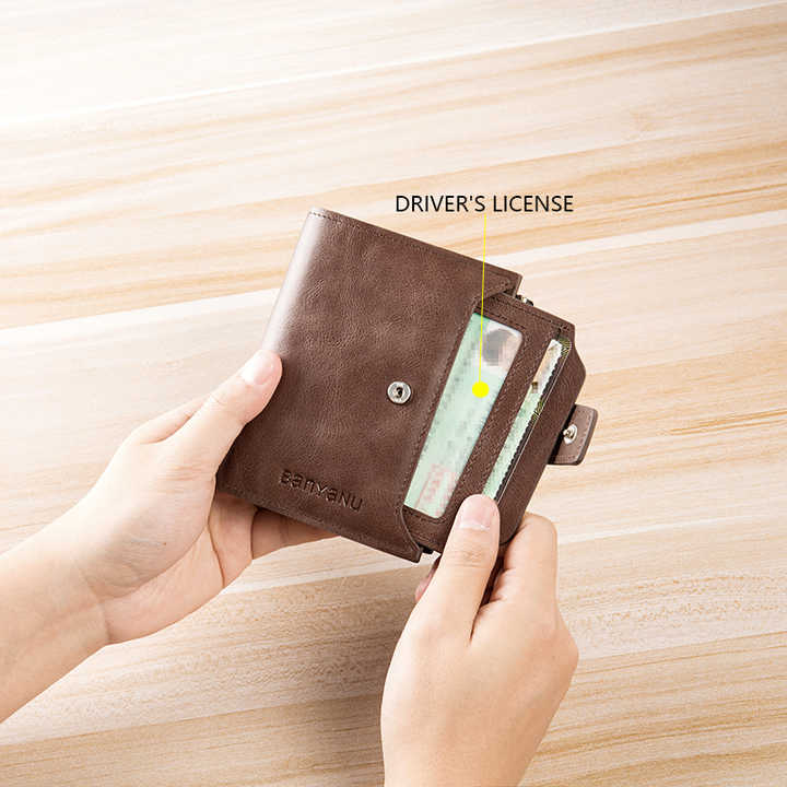 Baniano Fashion Genuine Leather RFID Men's Money Clip.