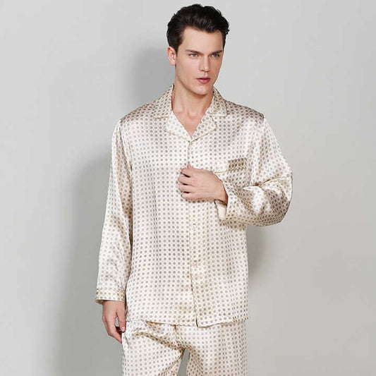 Men's multi-colored sleepwear.