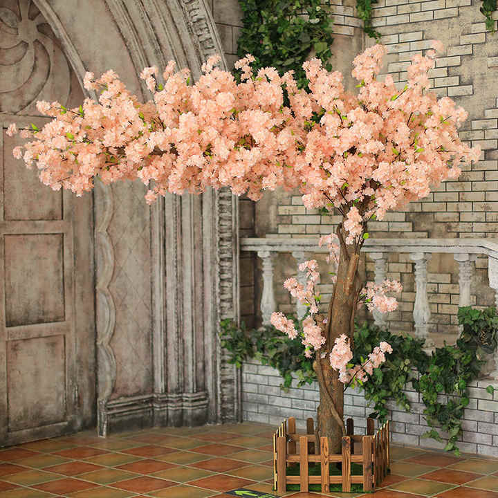 High quality artificial cherry blossom trees, wedding and pink tree flowers for indoor, outdoor, home and office decoration