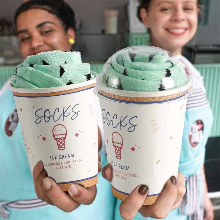 Colorful Ice Cream Socks