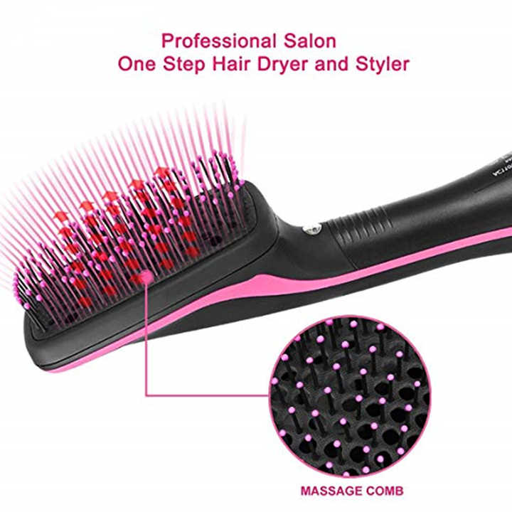 Rotating hot air brush