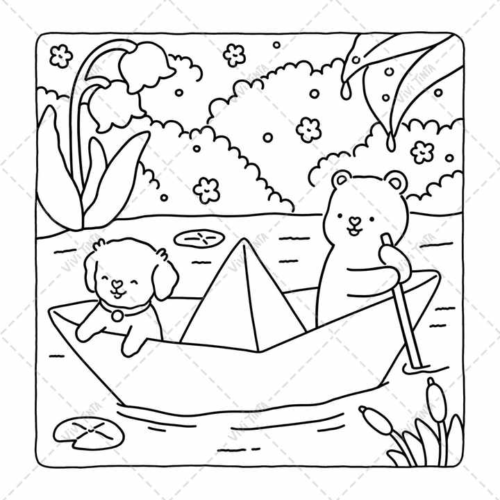 Paper coloring books