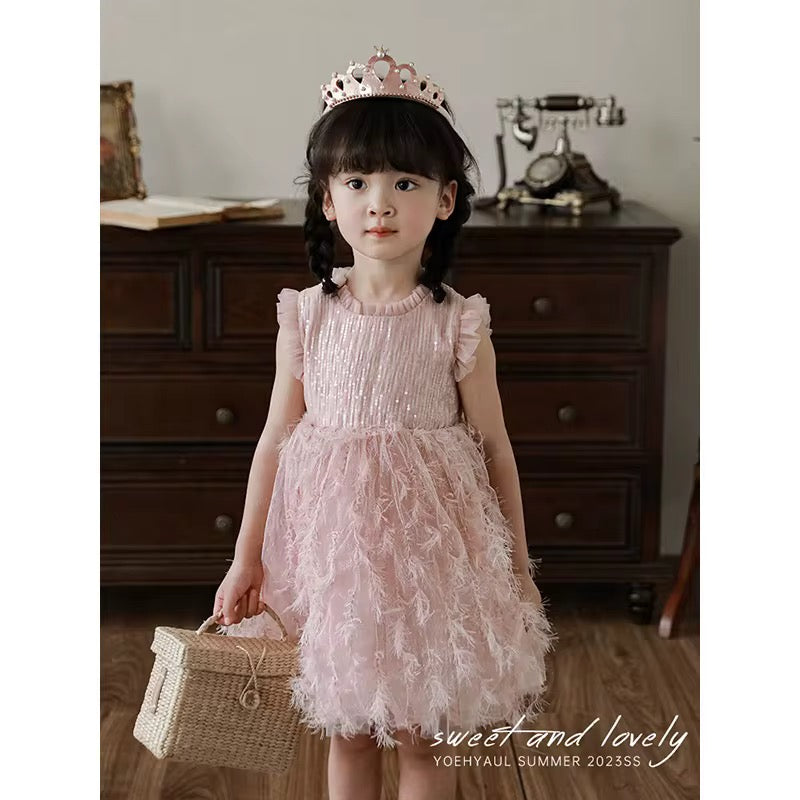 Girls' sleeveless dress