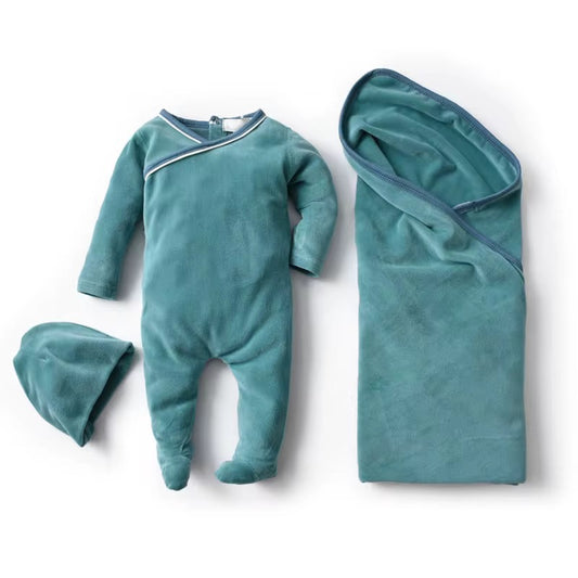OEM & ODM for Newborn Baby Girls Boys Pajama Set Newborn Clothesبتصميم حسب الطلب من مصنع المعدات الأصلي وصانع التصاميم الأصلية بدلة نوم من الصوف للشتاء للأطفال حديثي الولادة من البنات والأولاد طقم بيجامة ملابس حديثي الولادة