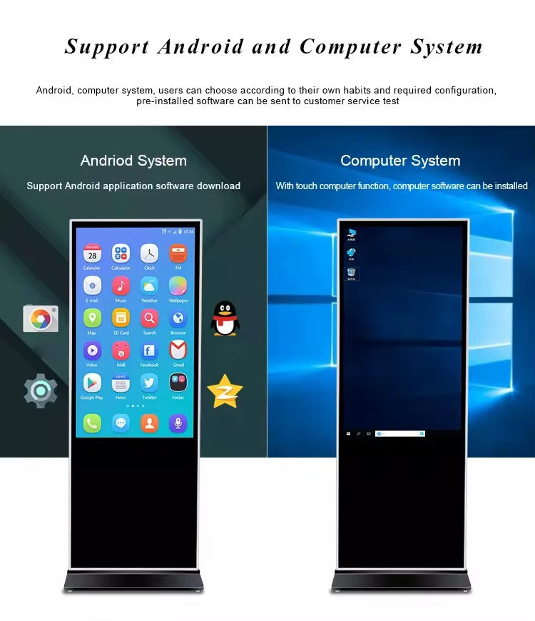 Digital signage equipment screen