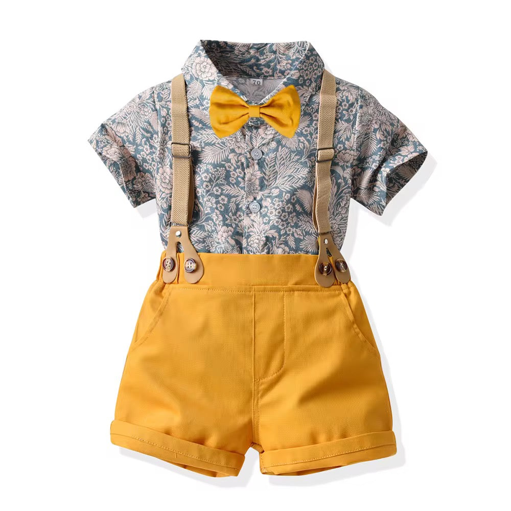Two-piece summer formal sets for children, consisting of a T-shirt and shorts
