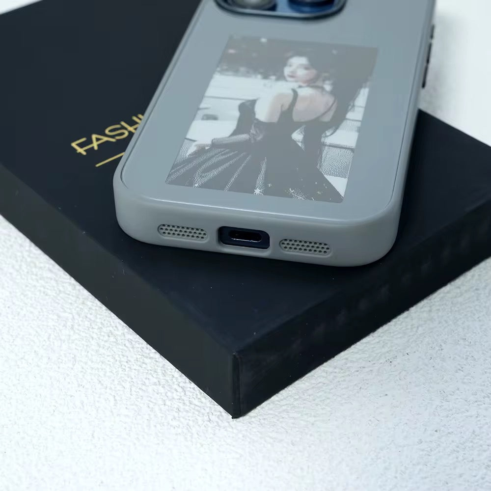 NFC  جديد 4 ألوان شاشة حبر E ذكي غطاء كمبيوتر لهاتف iPhone NFC 13 14 15 Pro Max - NFC New 4 Colors E Ink Screen Smart PC Case for iPhone NFC 13 14 15 Pro MaX