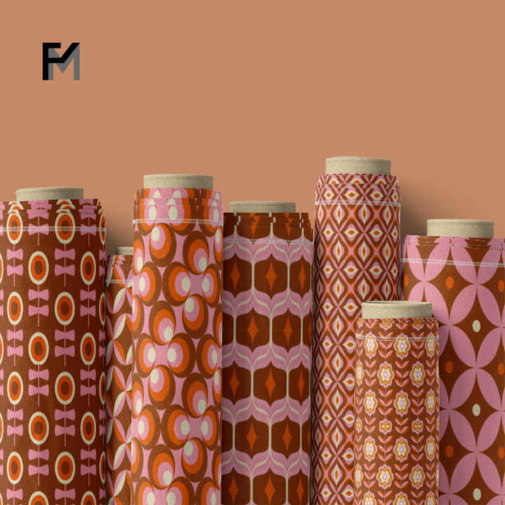 Wallpaper Style for Dress - Finemore Tana Liberty Soft Fabric 2025, Geometric Design 