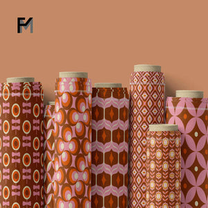 Wallpaper Style for Dress - Finemore Tana Liberty Soft Fabric 2025, Geometric Design 