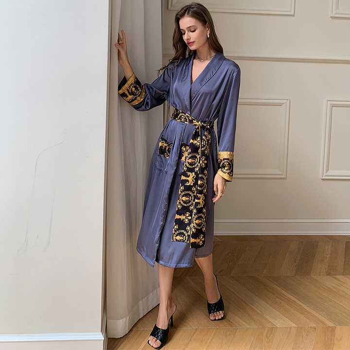 Women's long-sleeved pajamas 