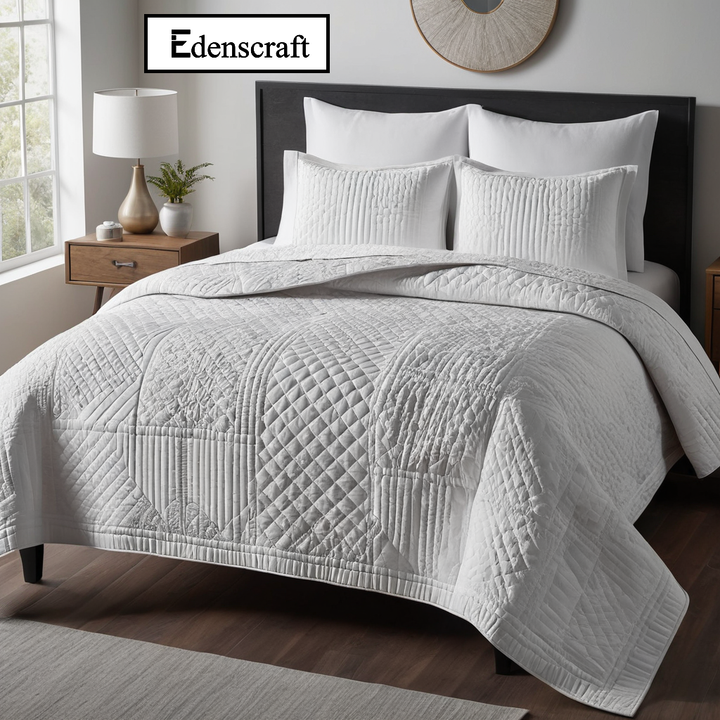 مجموعة لحاف مفروشات فاخرة لحاف قطني ناعم . Luxury Bedding Duvet Set Soft Cotton Comforter Warm