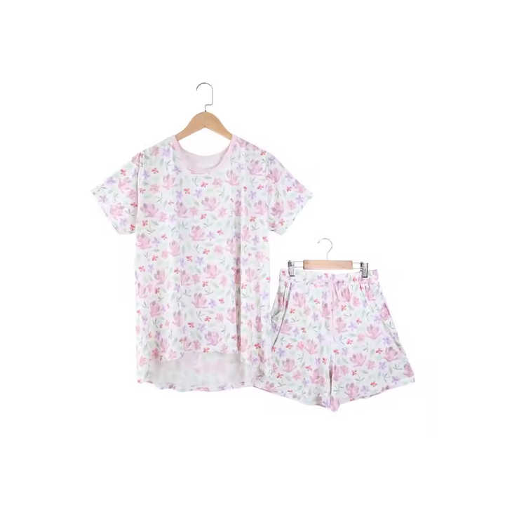 Women's Cotton Sleepwear Set with Soft Long Sleeve Pajamas 