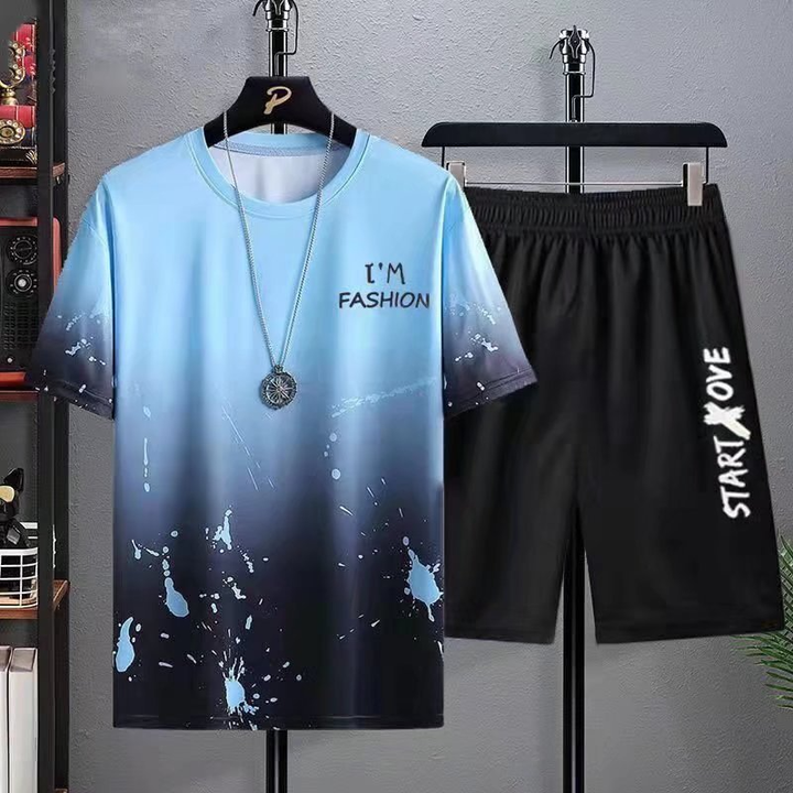 Men's short summer suit 