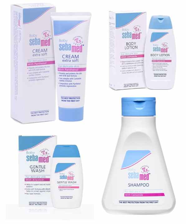 Sebamed Baby Skin Care Set Soap Wash Oil Shampoo Bath Cream Premium Baby Supplies 
