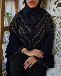 Traditional black abaya 