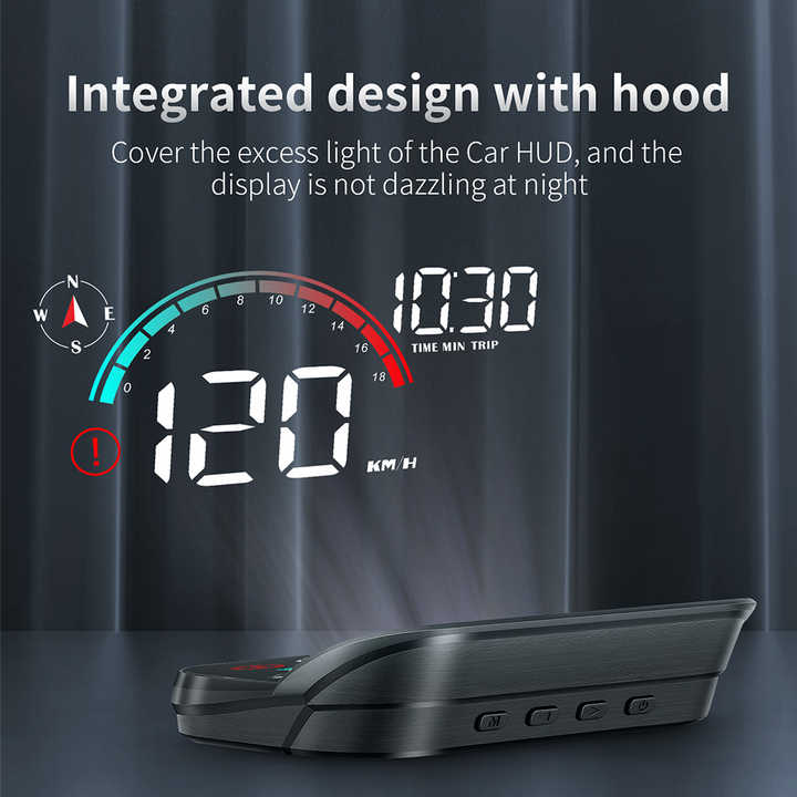 M22 Car Head-Up Display with Digital GPS Speedometer. 