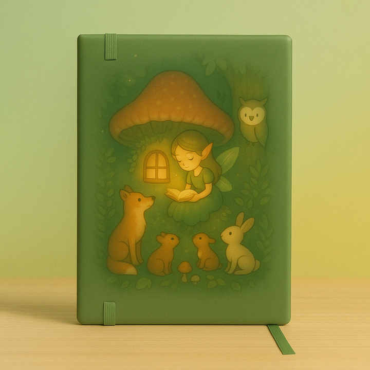 دفتر مذكرات غابة لابلون قزم على شكل حكاية