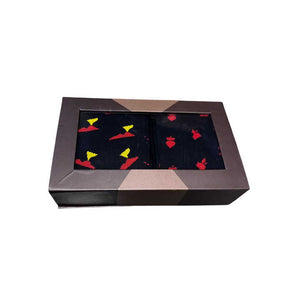Socks Elegant Window Box for Gifting مجموعة جوارب رجالية بمقاس واحد