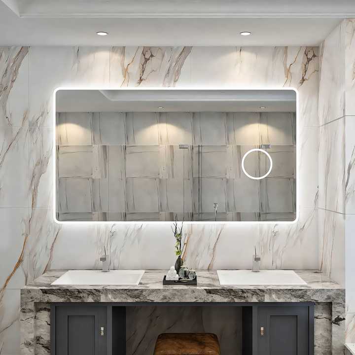 High Quality Home Decor Anti-fog Smart Touch LED Mirror 