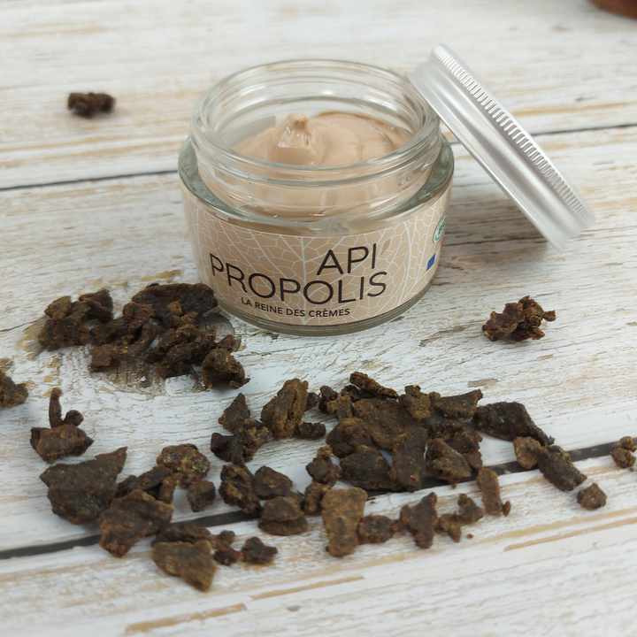 Made with Green Propolis - Dry skins - 50ml كريم الوجه العضوي Api'Propolis - طبيعي بنسبة 99% - معتمد عضويًا من Cosmos