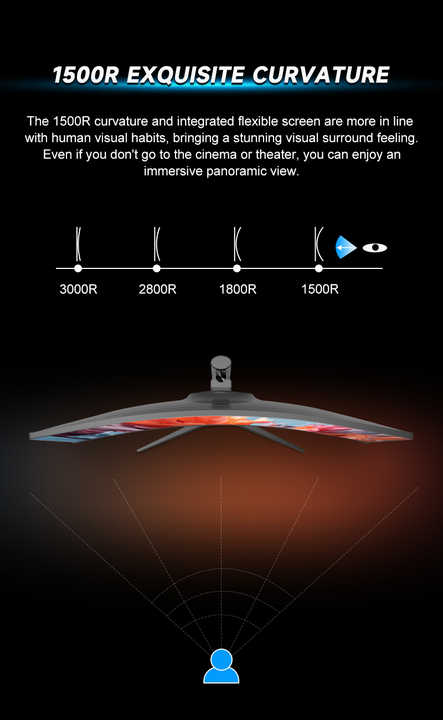 32" Ultra Wide Curved LED TV 