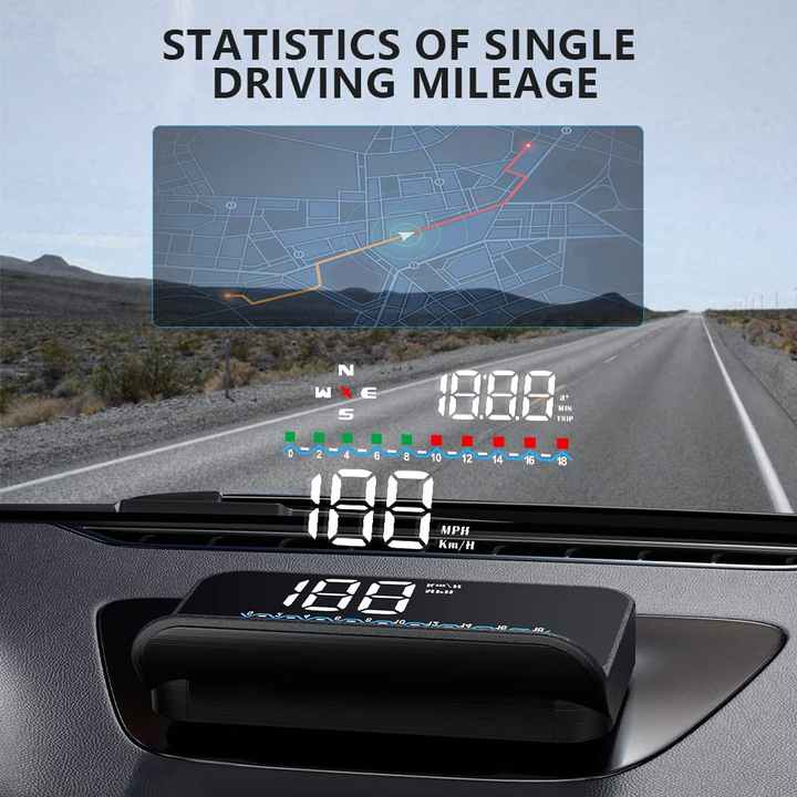 M19 Car Head Up Display GPS Digital Speedometer. 