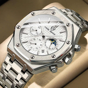 Luxury Men's Quartz Watch Multifunctional Water Resistant. 