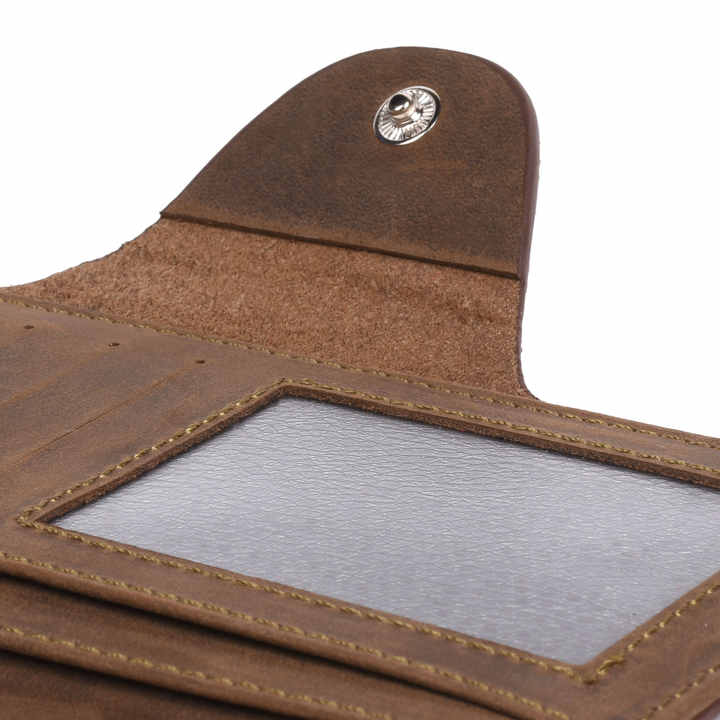 High Quality Genuine Leather Men's Long Wallet, 