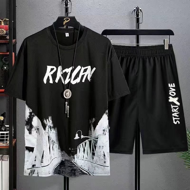Men's short summer suit 
