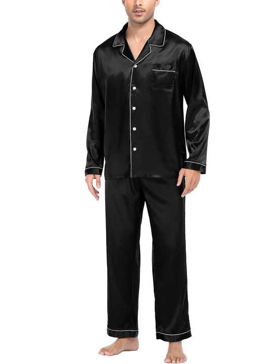 Men's soft long-sleeved sleepwear 