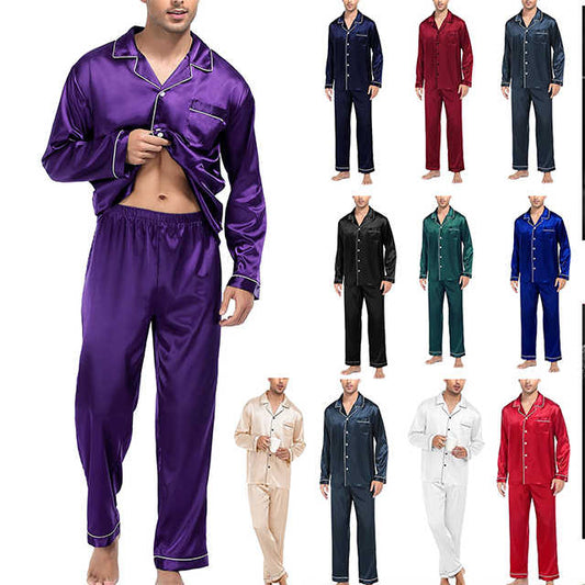 Men's soft long-sleeved sleepwear 