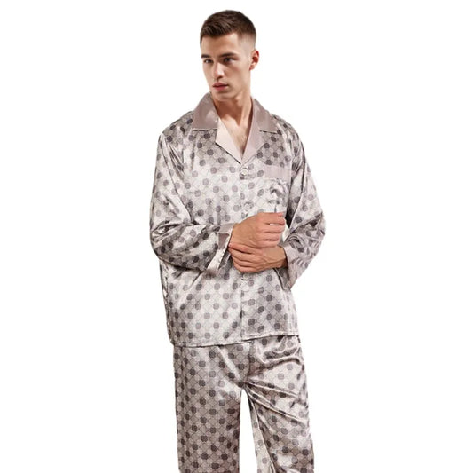 Men's long-sleeved sleepwear 