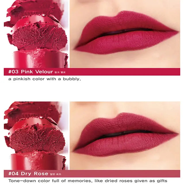 Velvet Coral Korean Skin Care Beauty LIP Matte Makeup Sets 