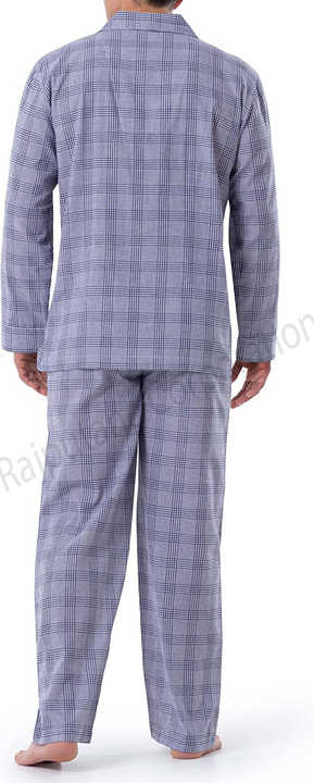 طقم ملابس نوم رجالي من الفلانيل | قميص . Men's Flannel Sleepwear Set | 100%