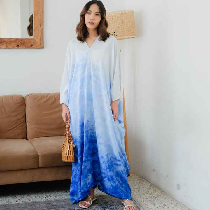 Blue Shibori Women's Kaftan