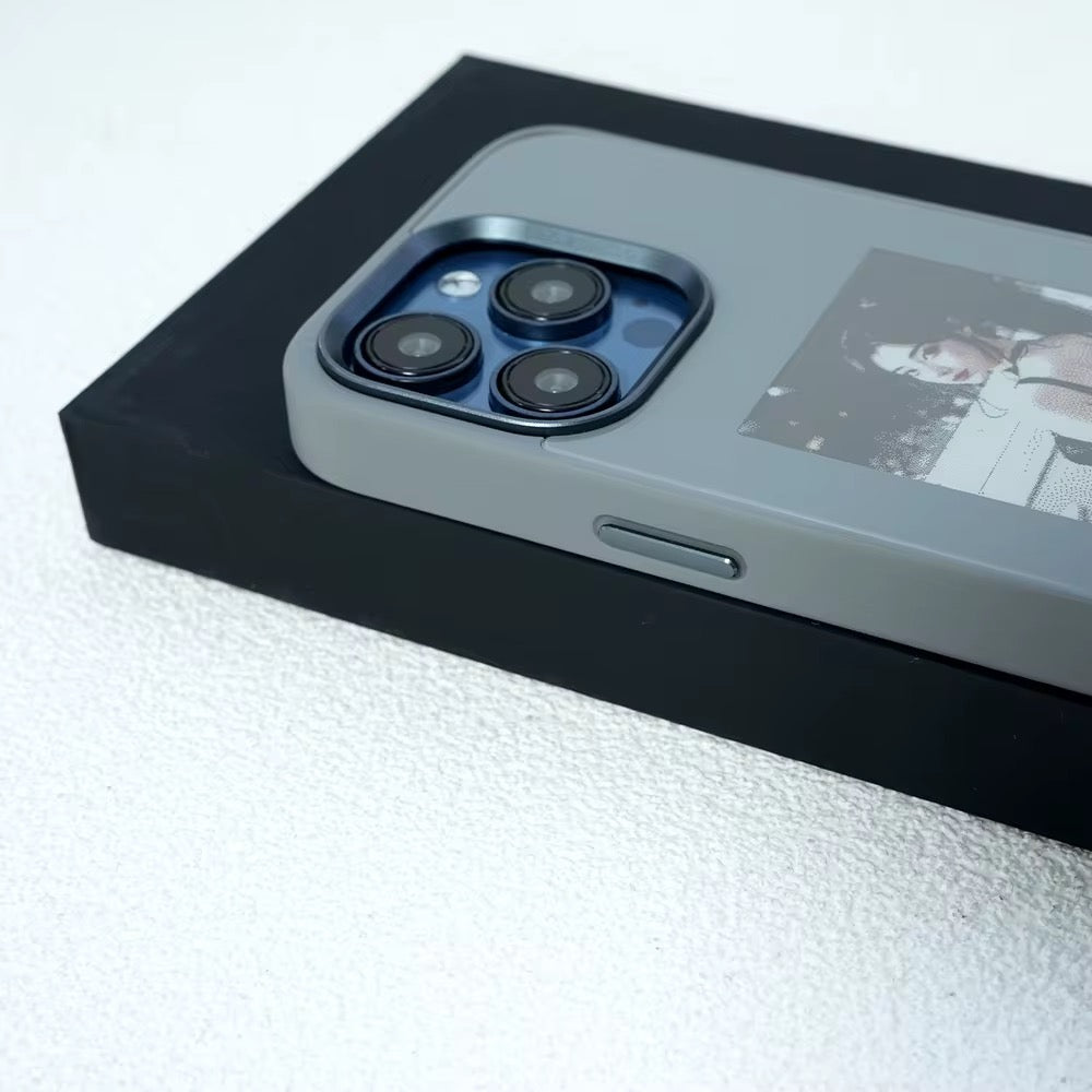 NFC  جديد 4 ألوان شاشة حبر E ذكي غطاء كمبيوتر لهاتف iPhone NFC 13 14 15 Pro Max - NFC New 4 Colors E Ink Screen Smart PC Case for iPhone NFC 13 14 15 Pro MaX