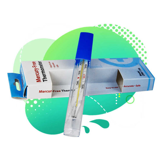 Wholesale Easy Press Non-Toxic Oval Environmental Glass Thermometer 