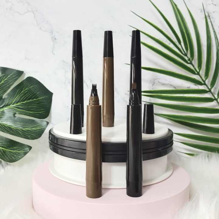 4 Prong Eyebrow Pen Long Lasting Waterproof Tattoo Pen Four Tips Liquid Eyebrow Pen Eyebrow Makeup 4 Prong Eyebrow Pen 