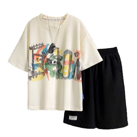 مجموعة أولاد مراهقين من BCA عصرية مطبوعة . BCA Teen Boys Fashion Printed Short Sleeve T-shirts
