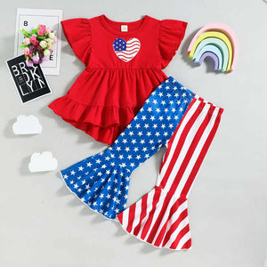 Hot Sale Baby Girls Clothes 4th of July 