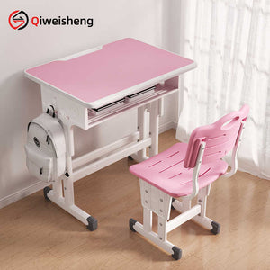 Wooden children's desk with chair 