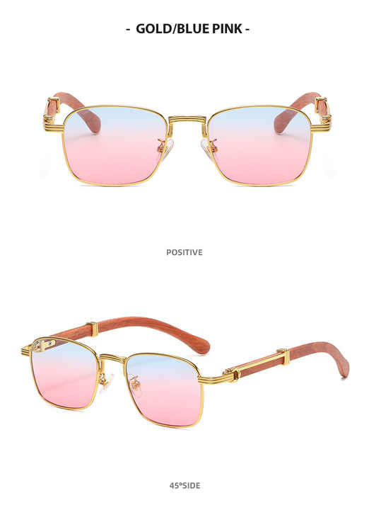 Glasses for Women Shades Sunglasses with Logo Small Rimless Women's Sunglasses