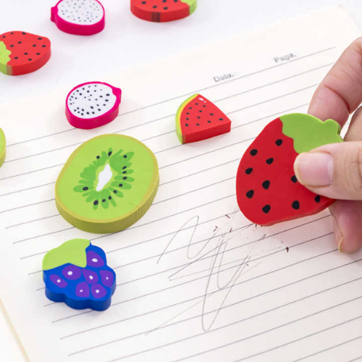 Small Cute Kawaii Fruit Orange Eraser 