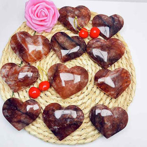 New Arrival Factory Price Fire Quartz- Heart Shape 