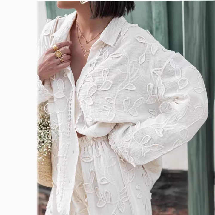 Silk shirt set