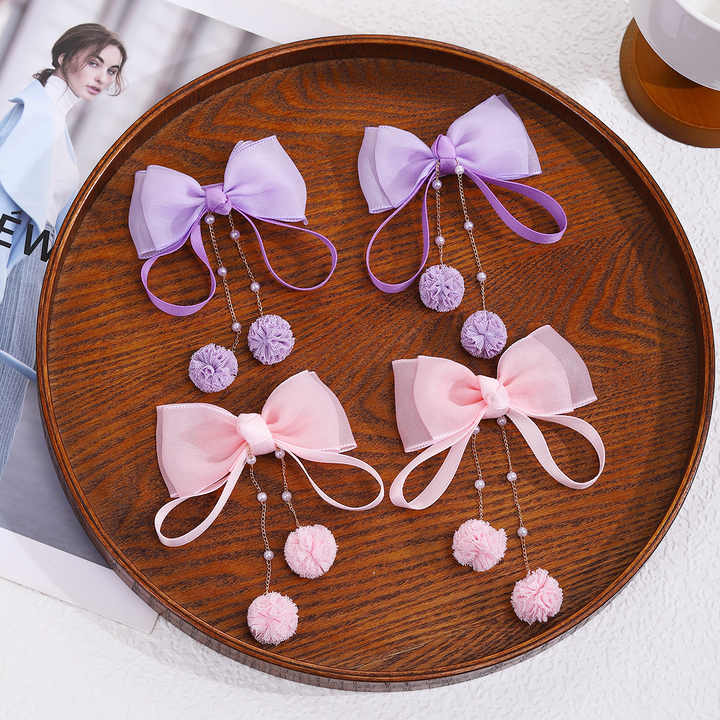 pair Sweet New Children's-Mesh Hairpin 