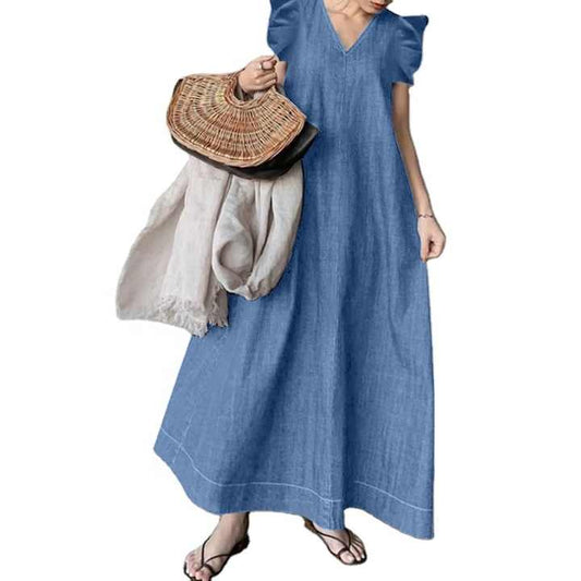 Women's Maxi Denim Dress 