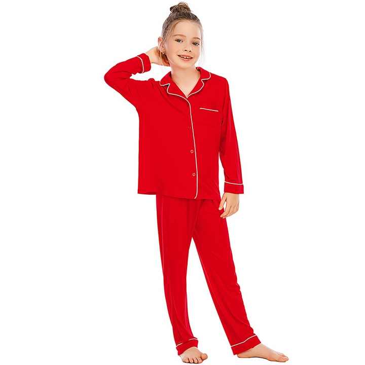 Long-sleeved children's pajamas 
