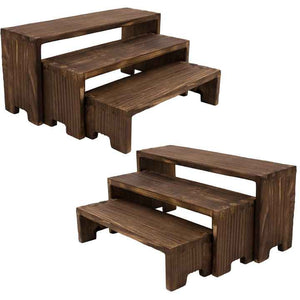 طبقات راهنات زخرفية مستطيلة -  Tier Decorative Rectangle Rack